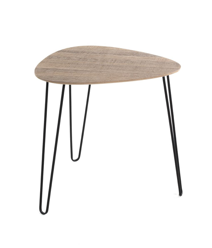 HAKU Möbel Beistelltisch, MDF, schwarz-eiche, B 48 x T 48 x H 48 cm Schwarz-eiche 48 x 48 x H 48, Sc