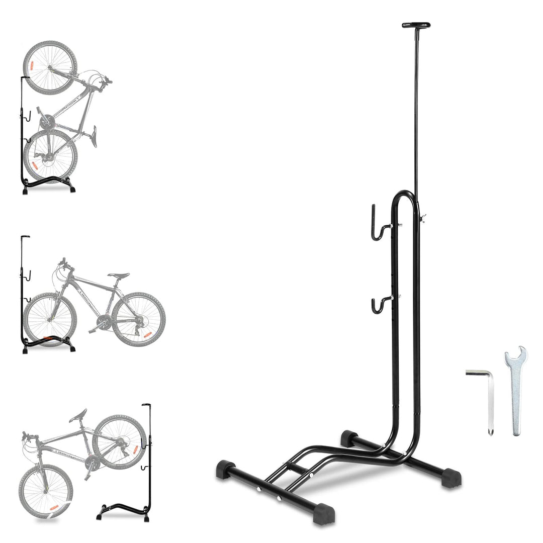 2x Ikodm 3 in 1 Fahrradständer bis 6.5cm Abstellständer bis 27.5" Fahrradgrösse, Fahrräder Wartungss