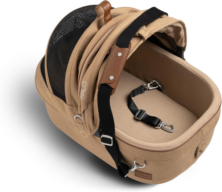 Tavo Maeve Small Flex‑Griff Haustier‑Autositz mit ISOFIX‑Bodenplatte, 2 Matratzenauflagen, Geeignet