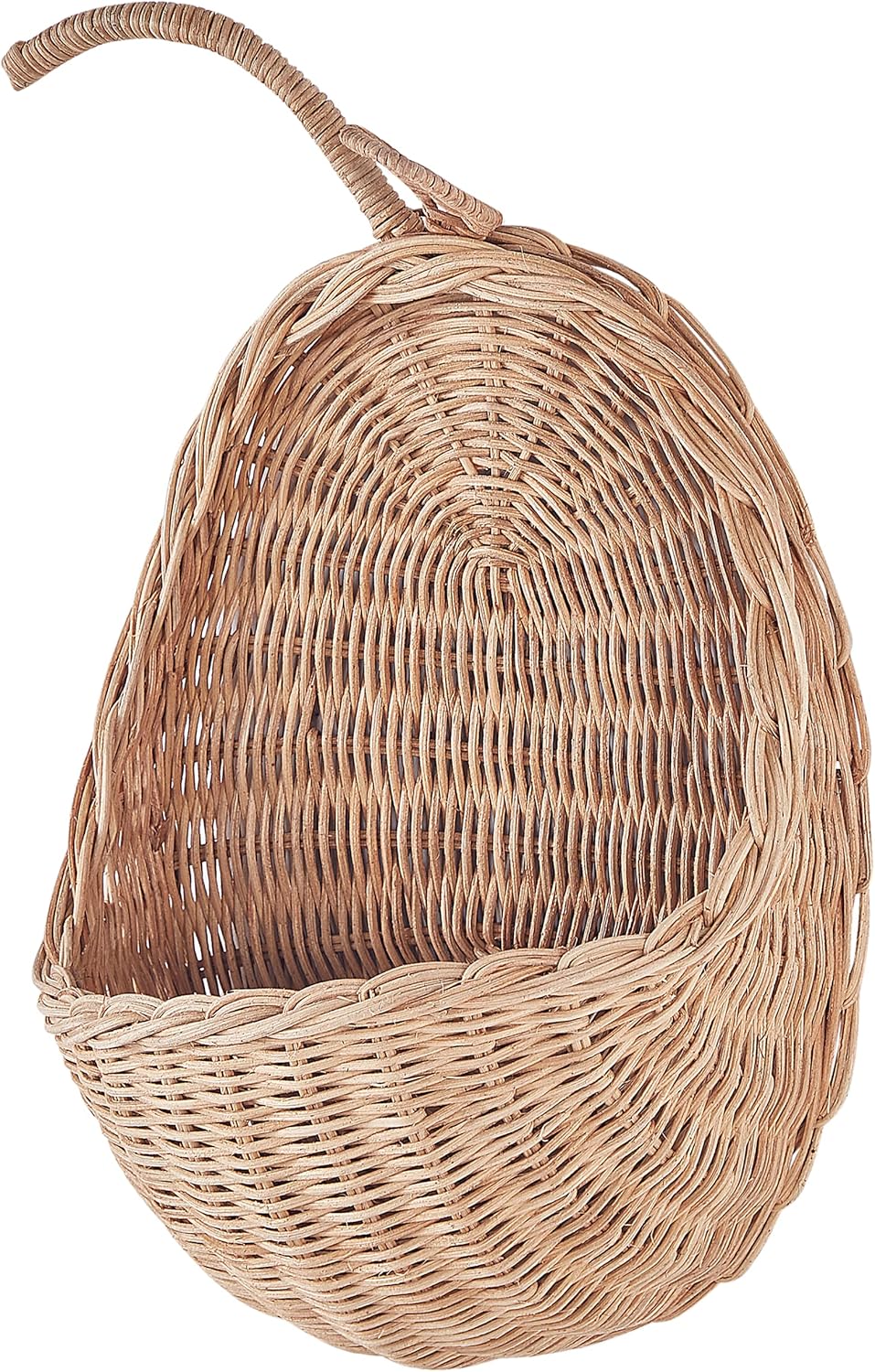 Wanddekoration Rattan Apfelform natürlich/beige 40 cm Boho Kinderzimmer Makonde