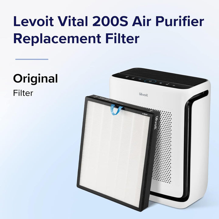 LEVOIT Vital 200S Originaler Ersatzfilter, HEPA Filter, hocheffizienter Aktivkohlefilter und Vorfilt