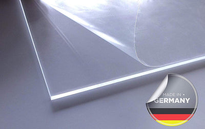 Queence | Hochwertiger Spuckschutz aus Acrylglas | Ideal für Verkaufs-/ und Empfangstresen | Thekena