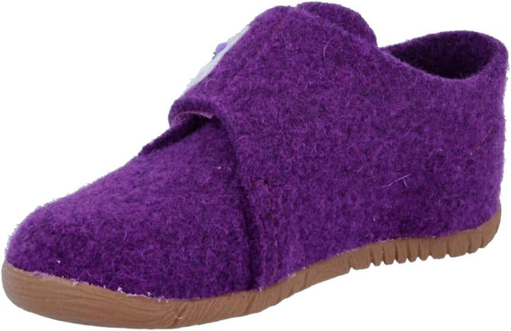 Richter Kinderschuhe Mädchen Filzi Hausschuh 22 EU Plum, 22 EU Plum