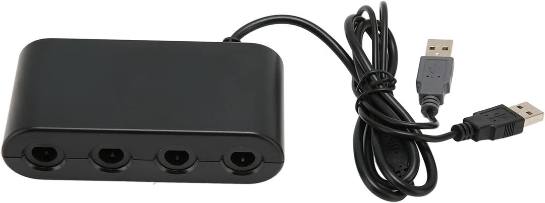 GC Adapter für Switch für Wii U-PC, Tragbarer 3-in-1-GC-Controller-Adapter, 4 Ports, Game-Controller