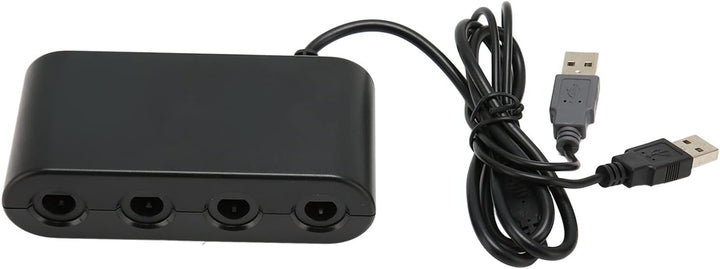 GC Adapter für Switch für Wii U-PC, Tragbarer 3-in-1-GC-Controller-Adapter, 4 Ports, Game-Controller