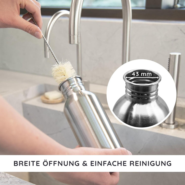 Bambaw Trinkflasche 500ml Edelstahl | Langlebige Wasserflasche 500 ml| Wiederverwendbare öko Wasserf