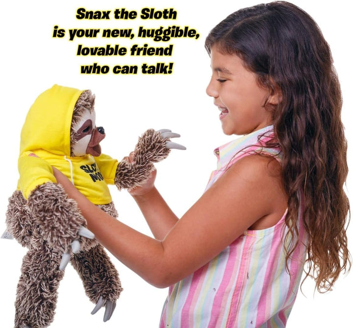 John Adams 577 10927 EA Snax The Sloth, Yellow,25.4 x 20.5 x 35.5 Centimeters