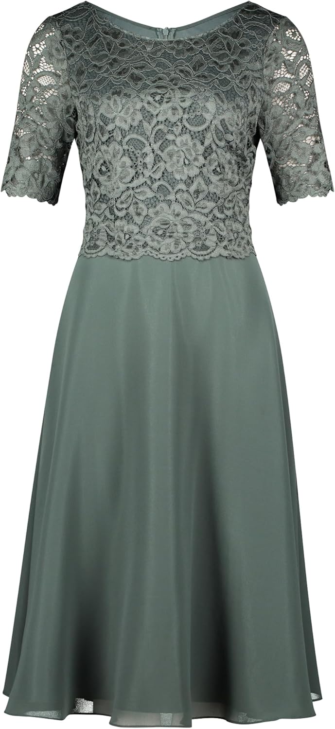 Vera Mont Damen Cocktailkleid mit Spitze Eucalyptus Leaf,38 40 Eucalyptus Leaf, 40 Eucalyptus Leaf