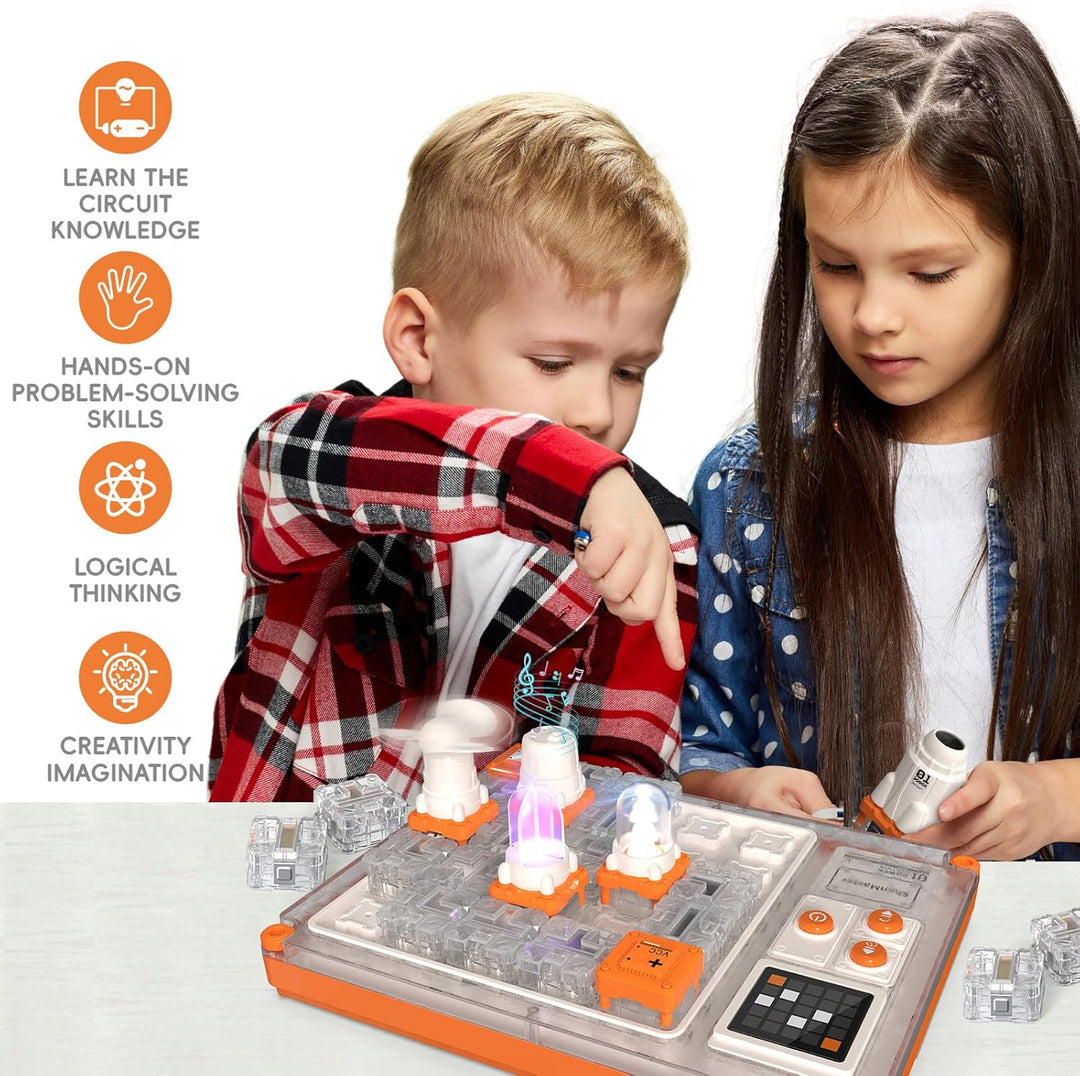 STEM Elektronik Lernspielzeug ab 3 Jahren,Edition mit 500+ Schaltungen, LED Display & wiederaufladba