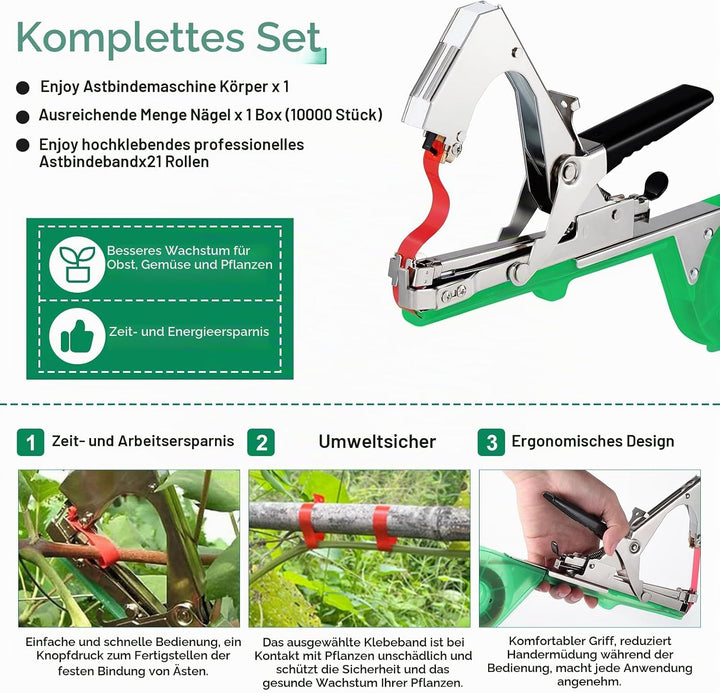 Bindezange für Pflanzen, Pflanzenbindemaschine, Landwirtschaft Garten Bindemaschine, Bindegerät für