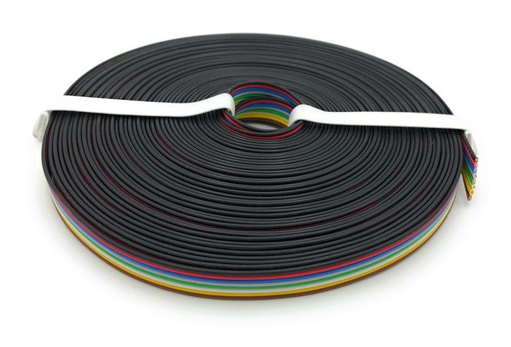 BELI-BECO L825/10 Kabel - Kupferlitze 8 x 0,25 mm² - Flachleitung 8-adrig - 8-Farben: Schwarz, Rot,