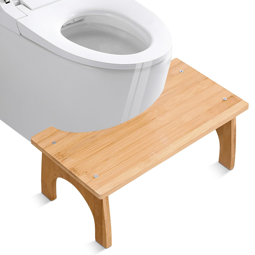 Toilettenhocker Holz,37 * 20 * 17CM Toilettenhocker Aus Holz,Toiletten Fussbank Aus Holz,WC Hocker E