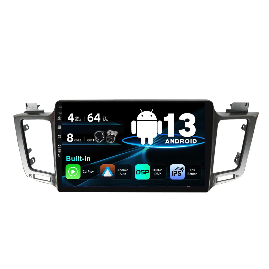 SXAUTO Android 12 IPS Autoradio Passt für Toyota RAV4 (2013-2018) - Eingebaut Wireless Carplay/Andro