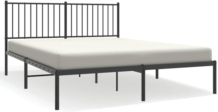 Tidyard Bettgestell mit Kopfteil Metallbett Gästebett Doppelbett/Einzelbett Bett Bettrahmen Schlafzi
