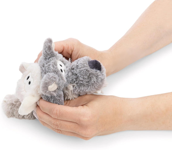 NICI Kuscheltier Wolf mit Wendefunktion 15cm 2 in 1 - grau - Weiches NICI-Plüschtier – Ideal zum Kus