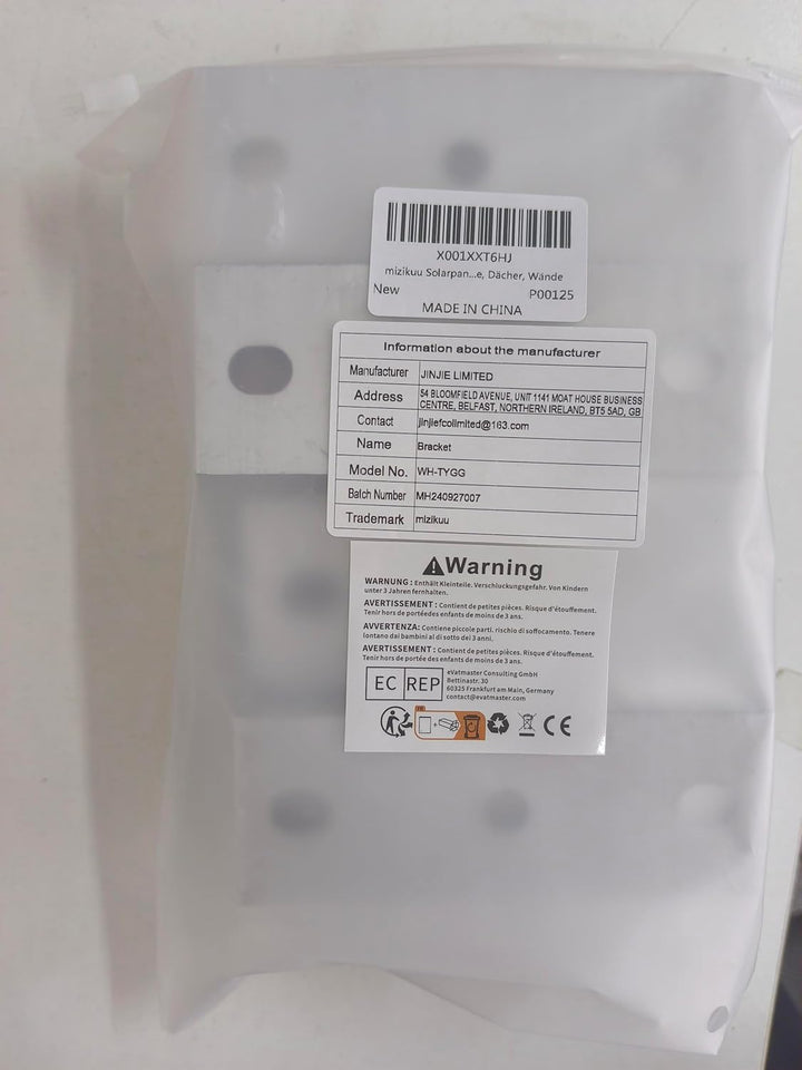 mizikuu Solarpanel Halterung Dachhaken, 4 Stück Befestigung Solarmodul Z- Halterung Montage Solarpan