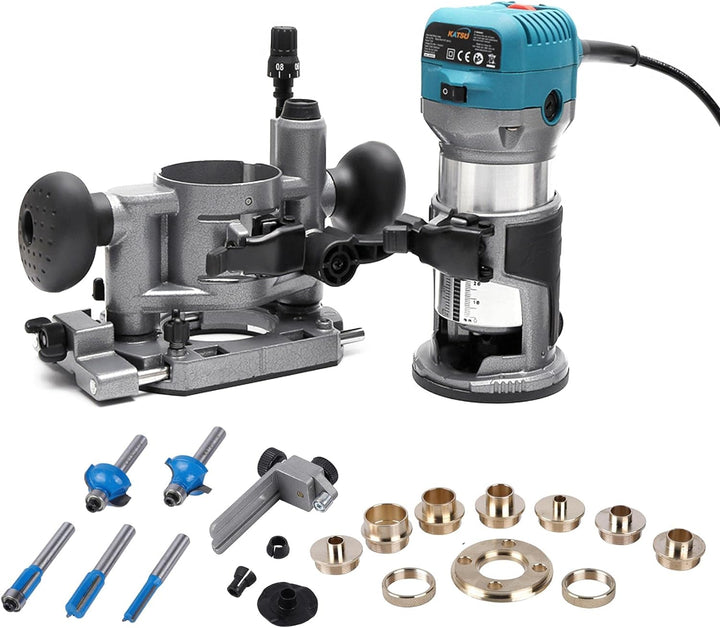 KATSU Einhandfräse Electric Hand Holz Oberfräse Kantenfräse Holzschneider Router Joiners Werkzeug 22