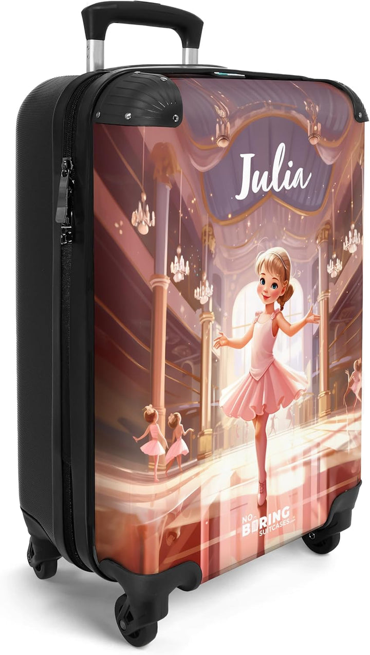 NoBoringSuitcases.com® Kinderkoffer Mädchen - Koffer Kinder Mädchen - Prinzessin - Kinder Koffer Mad