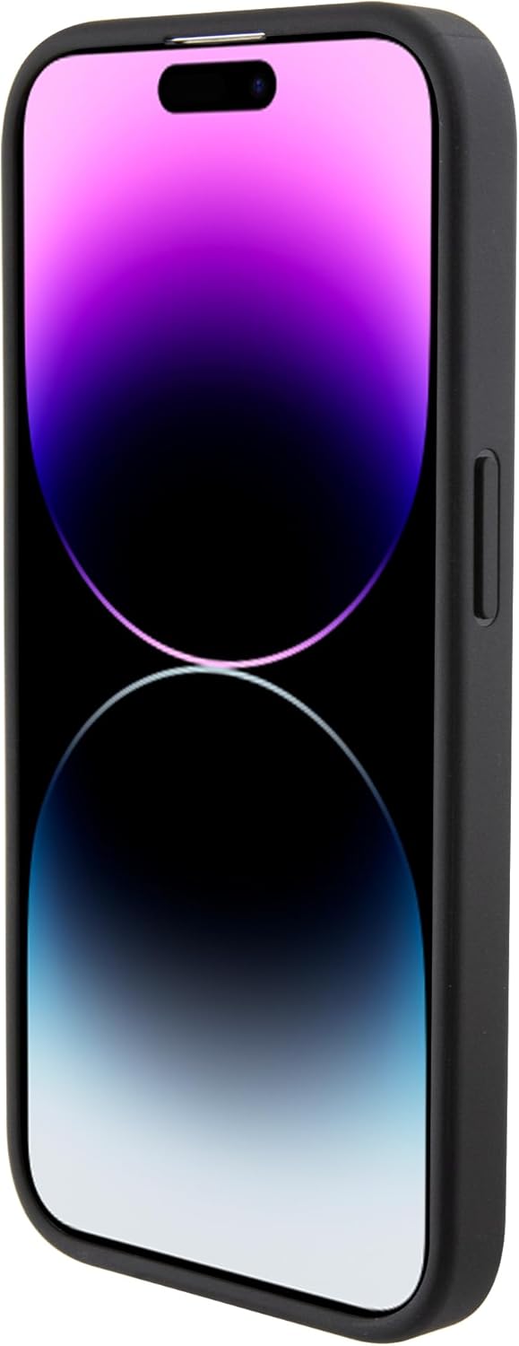 Karl Lagerfeld Gestepptes Karl Muster Hartschale für iPhone 15 Pro (Schwarz), Schwarz