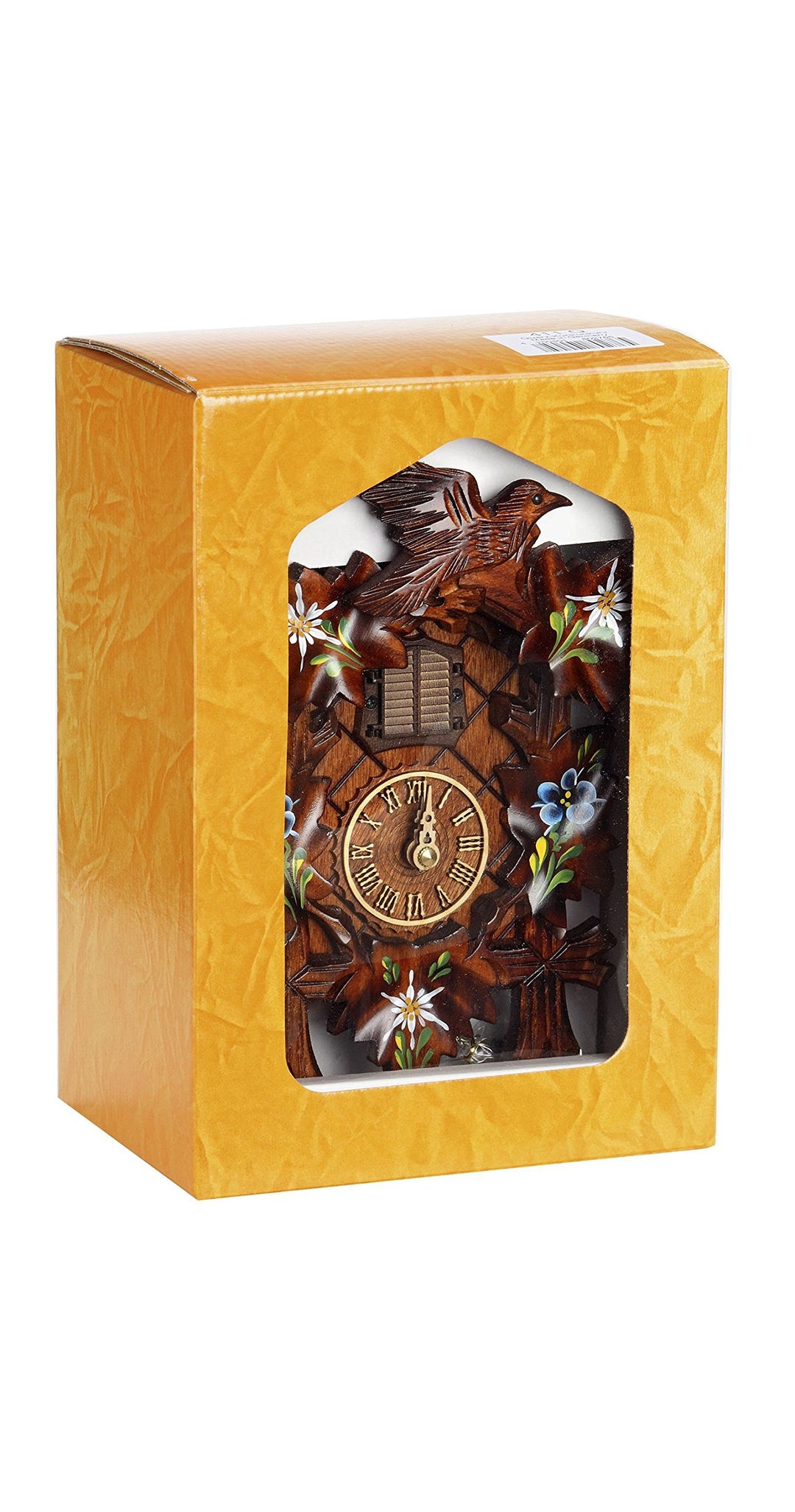Trenkle Quarz Kuckucksuhr 5-Laub, Vogel, mit Musik, in Geschenkverpackung TU 411 QM KSV