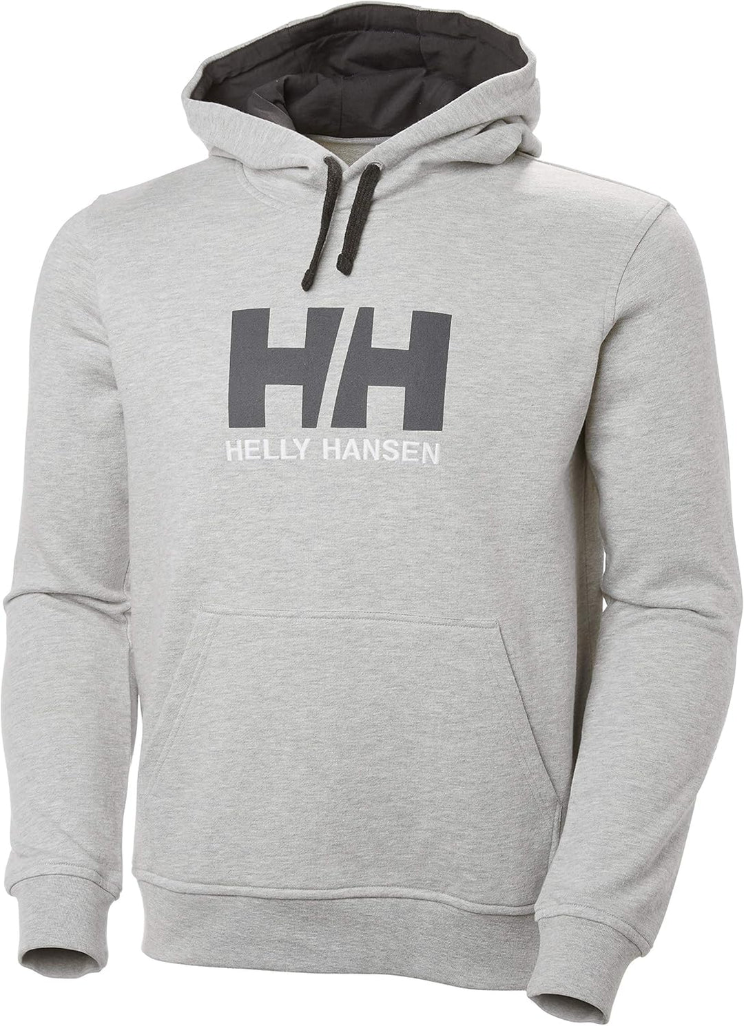 Helly Hansen Herren Hh Logo Hoodie Sweatshirt mit Kapuze (1er Pack) Grau-melange S Buchstabenmuster,