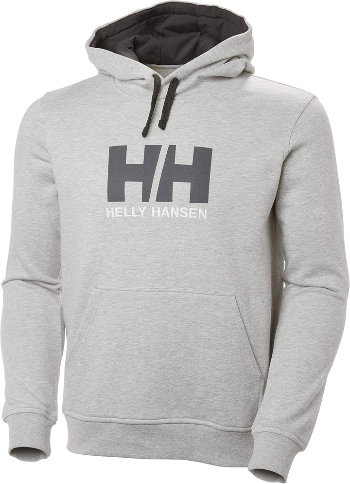 Helly Hansen Herren Hh Logo Hoodie Sweatshirt mit Kapuze (1er Pack) Grau-melange S Buchstabenmuster,