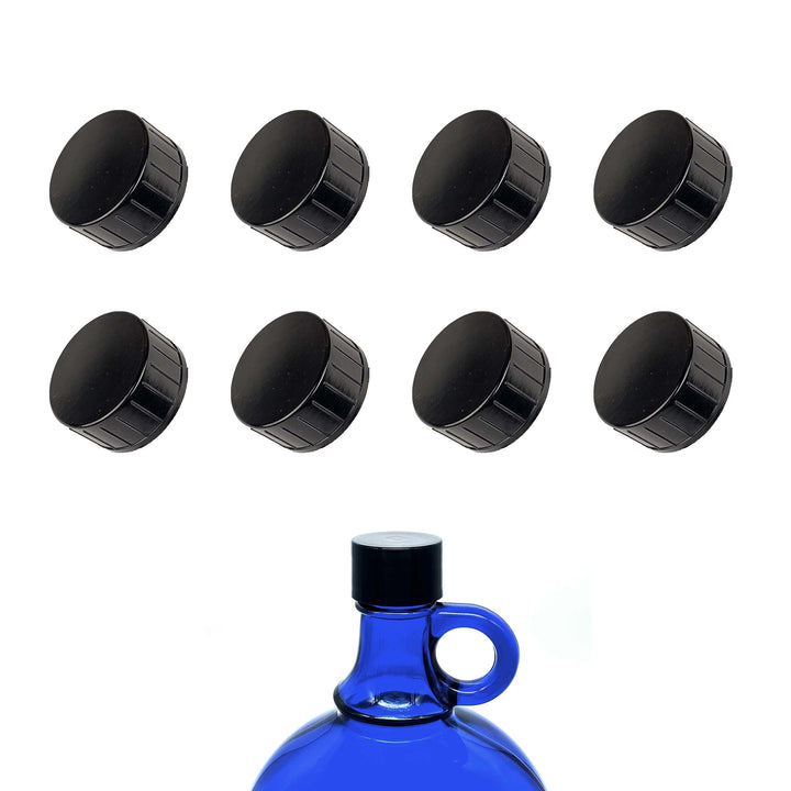 Handschraubeverschluss-Sets für 2 Liter Glasballon aus Blauglas (Ersatzdeckel) (12er-Set), 12er-Set