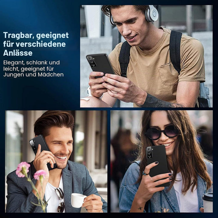 sqgylgl Ultradünne Hülle für Samsung Galaxy S21 5G, Extrem Dünn Matte Finish Handyhülle PC Schale [A