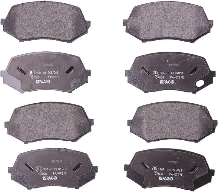 HELLA PAGID 8DB 355 005-591 Bremsbelagsatz - C7008 - Dicke/Stärke: 17.3mm - für Verschleisswarnanzei