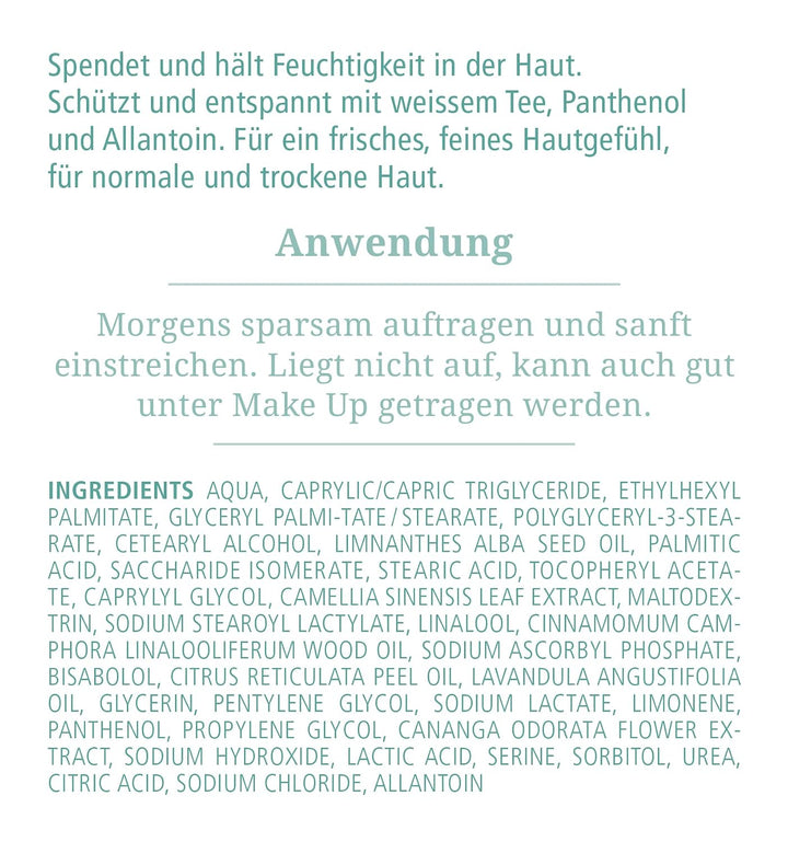 VICOPURA Tagescreme, Basische Feuchtigkeitscreme, schnell einziehend, nicht nachfettend, Feuchtigkei