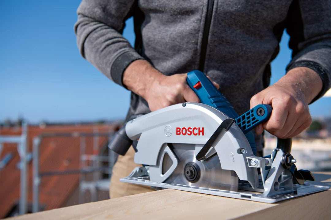 Bosch Professional BITURBO Akku Handkreissäge (ohne Akkus und Ladegerät, inkl. 1x Sägeblatt, Paralle