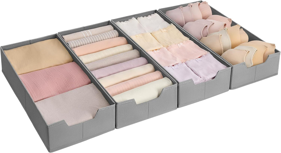SONGMICS Unterwäsche-Organizer 4er Set, Schubladen-Organizer für IKEA PAX Kleiderschrank, ohne Trenn