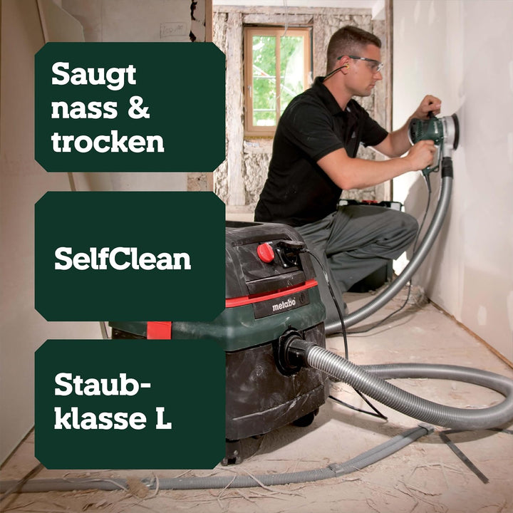 Metabo Allessauger ASR 25 L SC (602024000) Karton; mit elektromagnetischer Abrüttlung, Luftleistung
