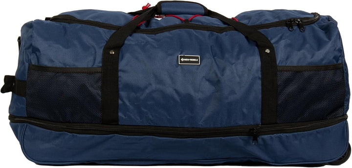 New Rebels Airmont Newark 130L Rollbarer Trolley Weekend Bag Blau, Blau