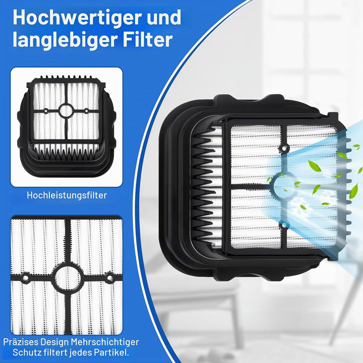 Bürstenwalze und Filter Zubehörset für JONR ED12 Pro Max Nass Trockensauger Ersatzteile (2 bürste, 2