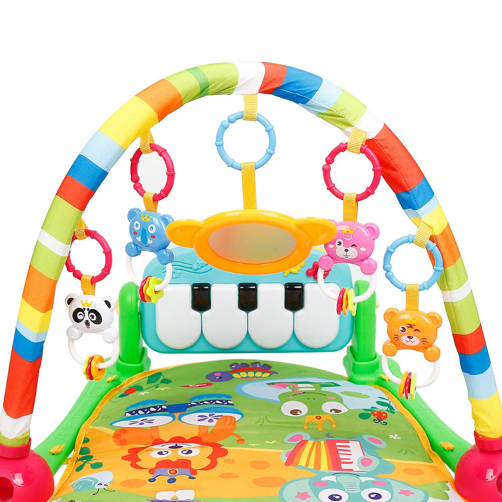 Baby Spielbogen Baby Spieldecke mit Musik & Lichtern ，Pädagogisches Spielzeug für Baby & Kleinkinder