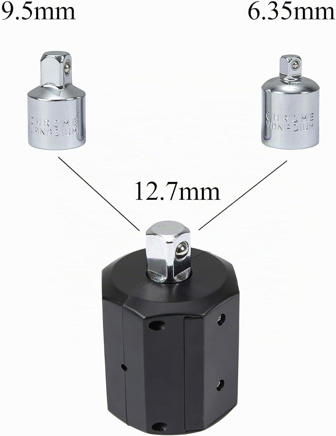 Beslands Digitaler Drehmomentadapter Grosser Bildschirm Digitalanzeige Drehmomentmesser Einstellbare