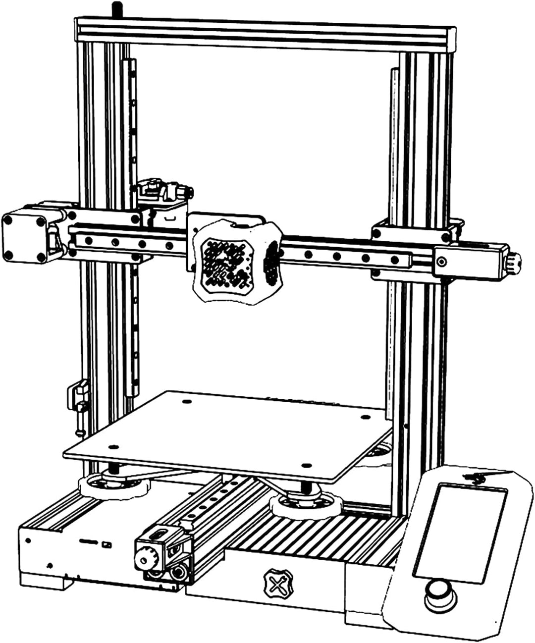 BLV Ender 3 Pro Upgrade-Kit Y Schlossplatte Gurtschrauben nicht im Lieferumfang enthalten MGN12 Line