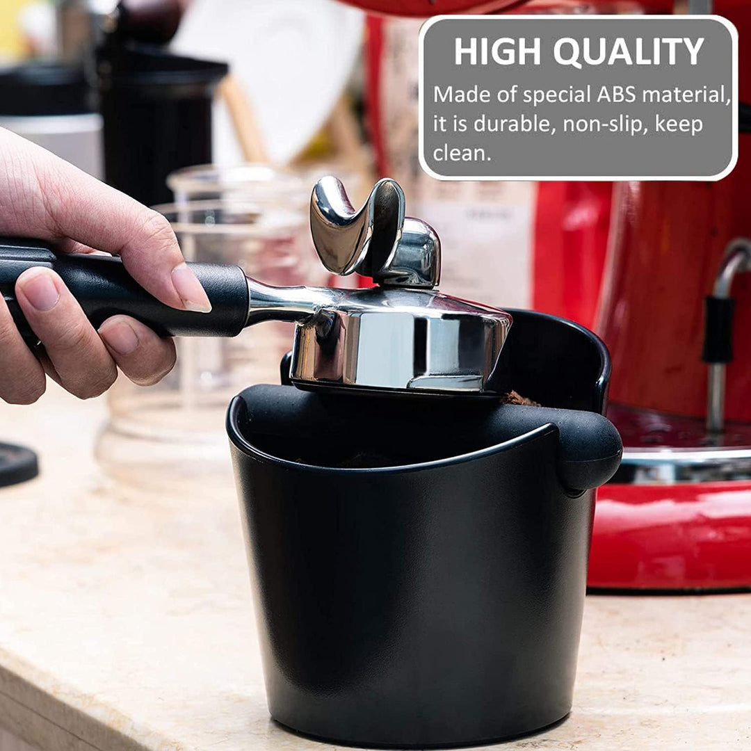 Ideal Swan Abklopfbehälter für Siebträger Knock Box Barista Zubehör Kaffeesatz Abschlagbehälter Espr