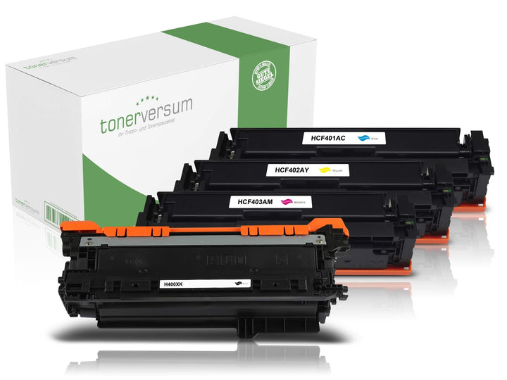 4 Toner kompatibel zu HP CF400X-CF403X Schwarz Cyan Magenta Gelb für HP Color Laserjet Pro MPF M277d
