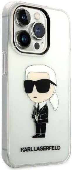 KARL LAGERFELD KLHCP14LHNIKTCT Hülle für iPhone 14 Pro 6,1" transparent hardcase