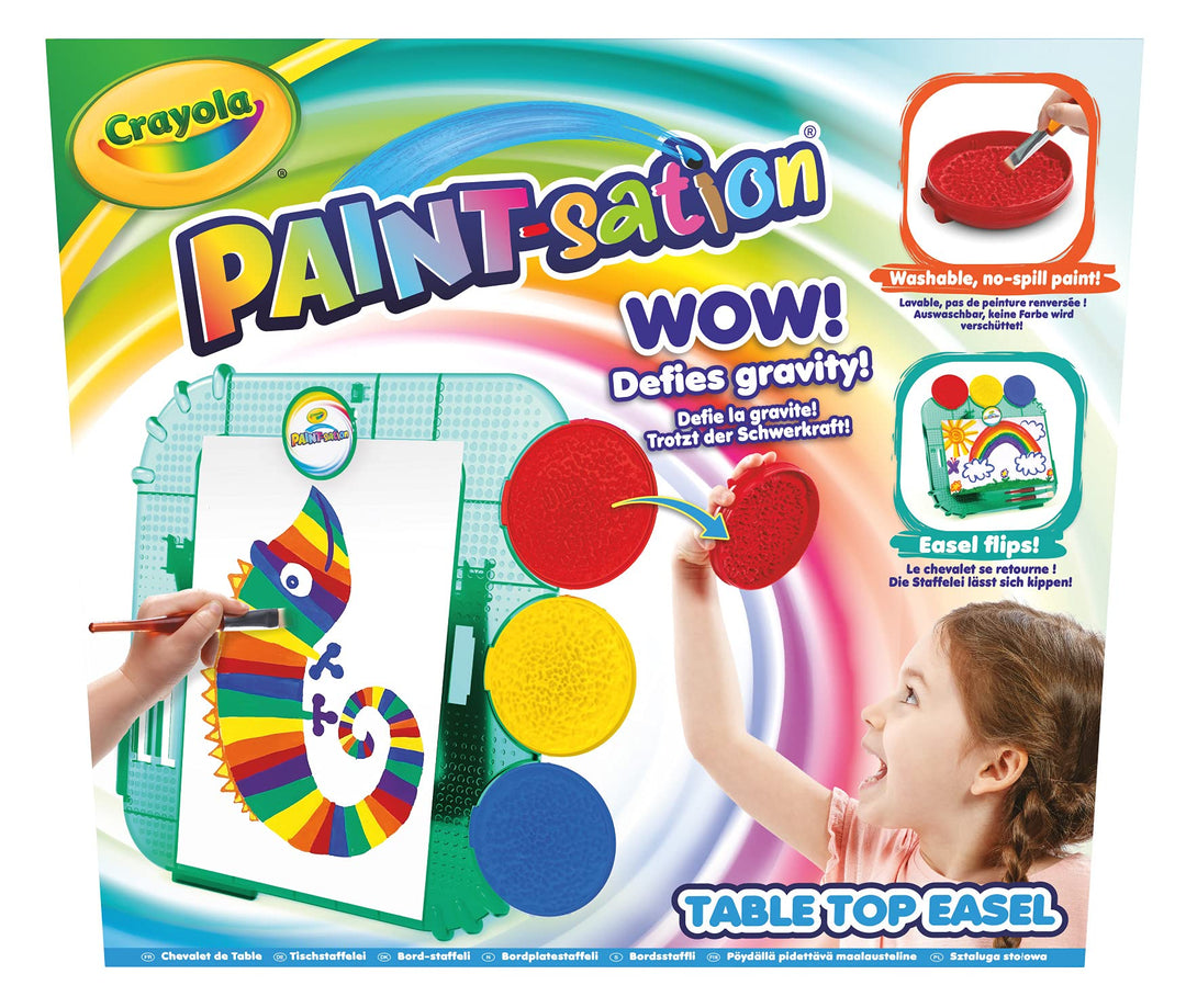CRAYOLA Malstation: Tischstaffelei | auslaufsicheres Malset | ideal für Kinder ab 3 Jahren
