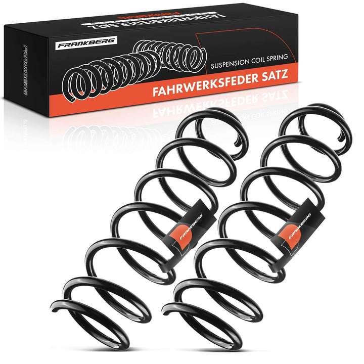 Frankberg 2x Federn Fahrwerksfeder Hinterachse Kompatibel mit Megane III Grandtour KZ0/1 Kombi 1.4L-