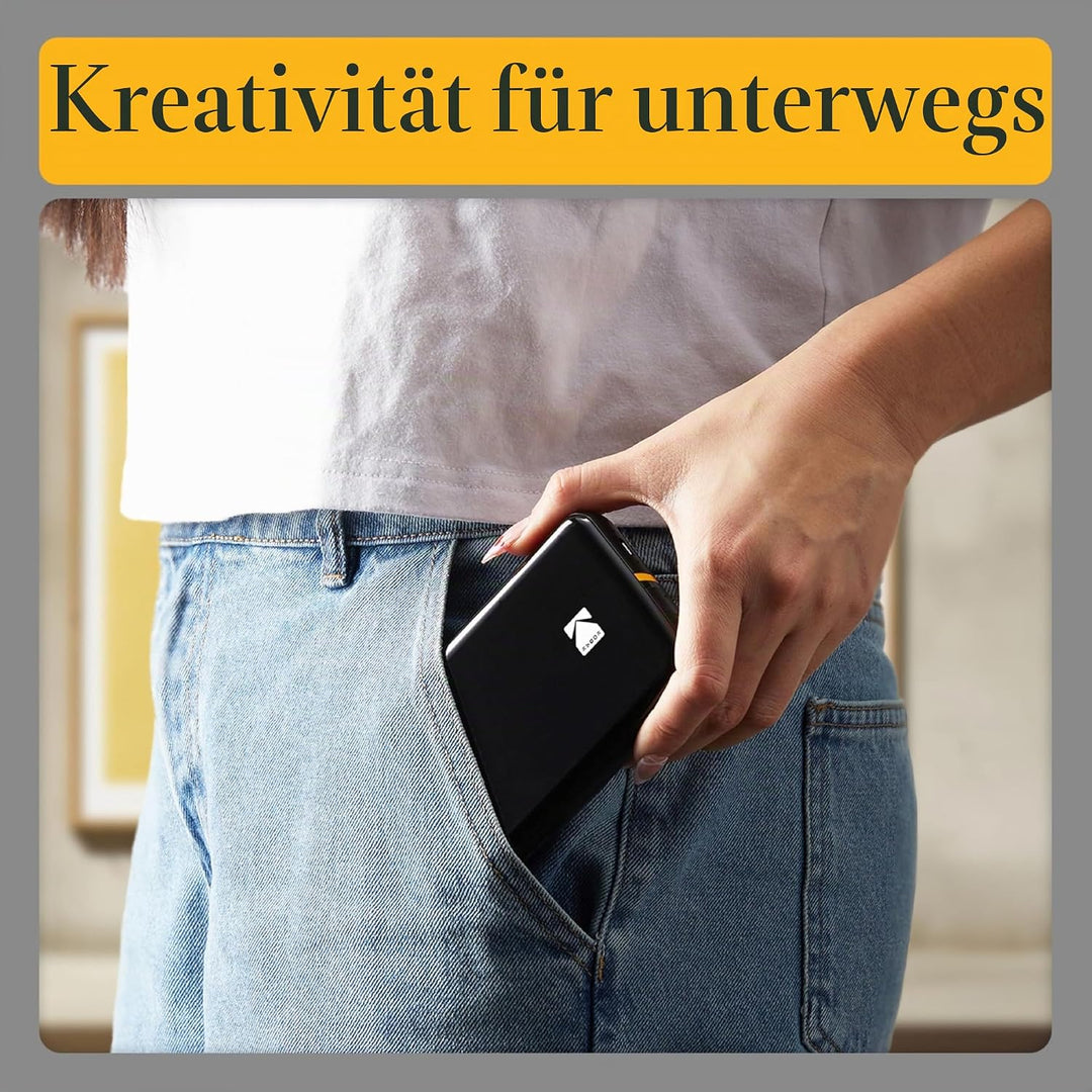 KODAK Step Instant-Fotodrucker mit Bluetooth/NFC, Zink Technologie &amp; KODAK App für iOS &amp; Android (Sc