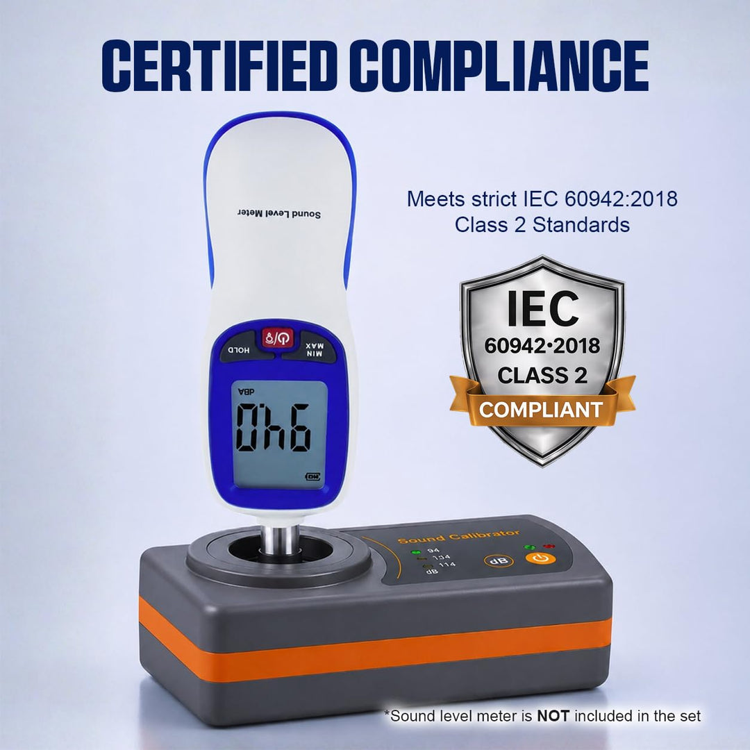 Klang Meter Dezibel Niveau Kalibrator Kalibrierung 114dB / 94dB / 104dB Kalibrierung Niveau für Scha