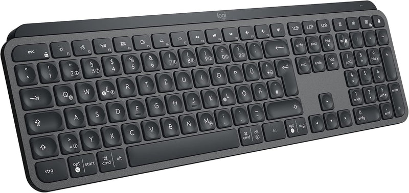 Logitech MX Keys Kabellose Tastatur, Bluetooth & USB-Empfänger, USB-C Anschluss, 5-Monate Akkulaufze