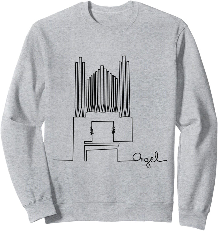 Orgel One-Line Musiker Design Organisten Sweatshirt