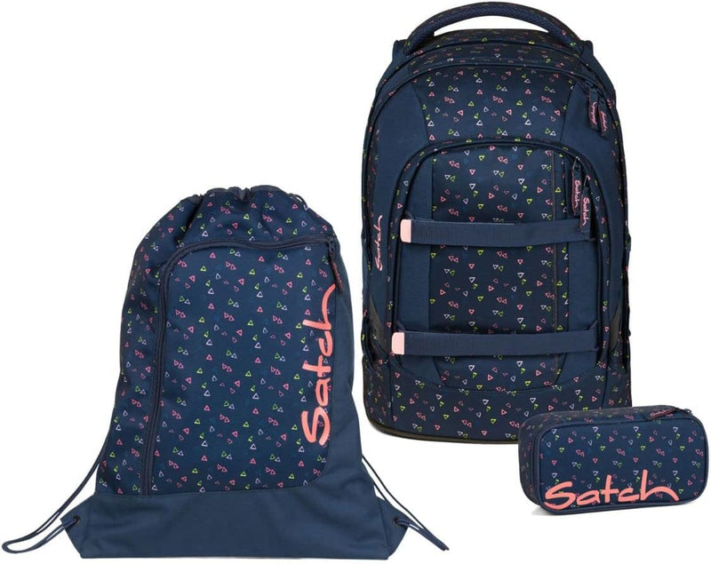 satch Pack Schulrucksack Set 3tlg. mit Schlamperbox und Sportbeutel Funky Friday, Funky Friday