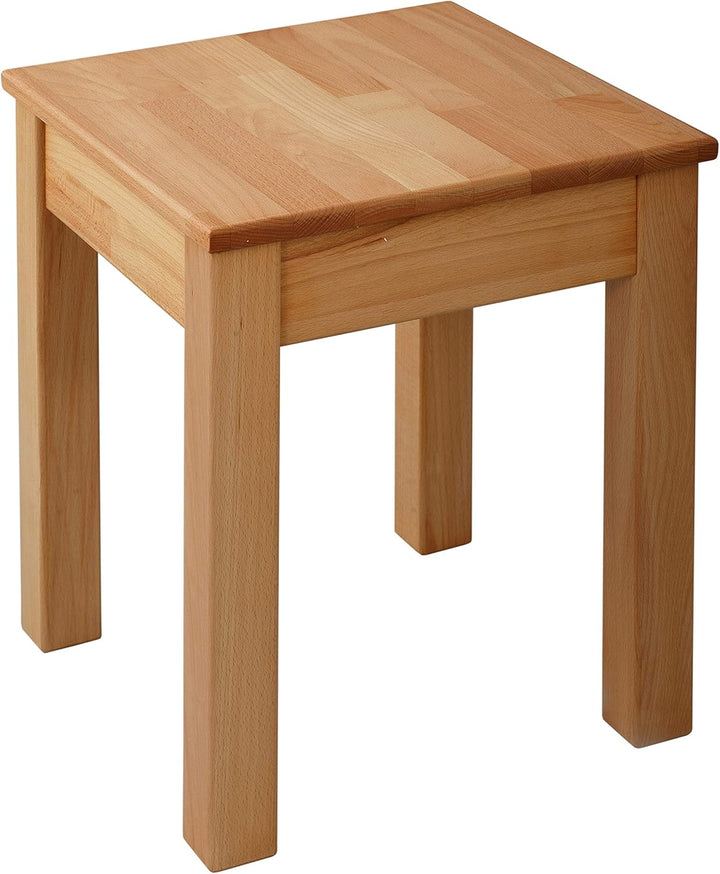 Krok Wood Hocker Tomas aus Massivholz 35x35x45 cm (Buche, 2X ohne Eingriff) 2x ohne Eingriff Buche,