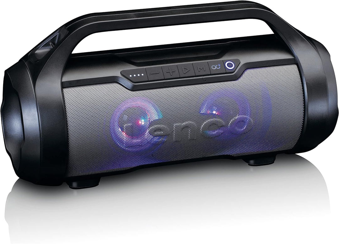 Lenco SPR-070 Boombox - IPX5 Wasserdichte Bluetooth Boombox - integrierter 3000mAh Akku - 2 x 12 Wat